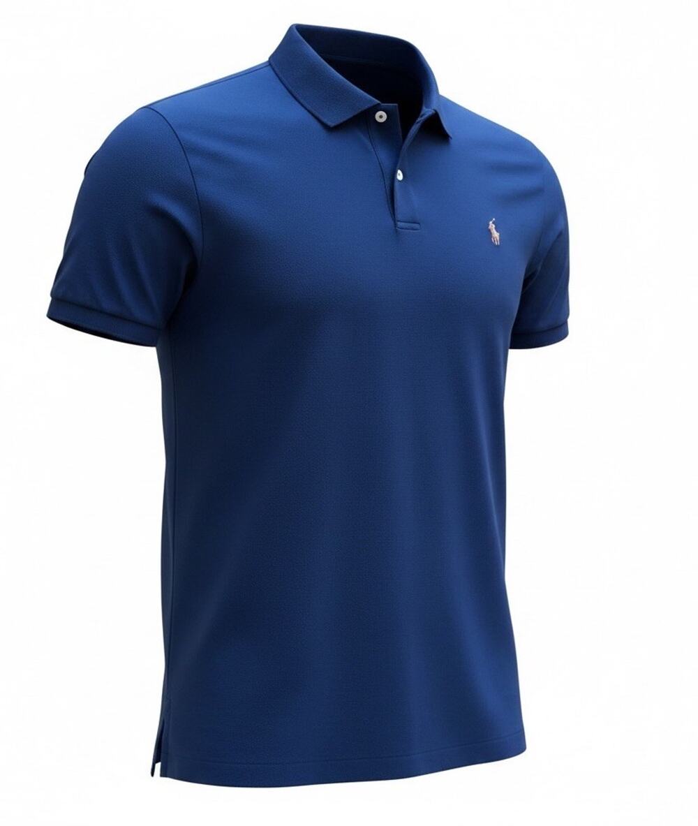 Polo Ralph Lauren Navy Custom Slim Fit Polo Shirt Men’s XL Flesh Pony Logo Short